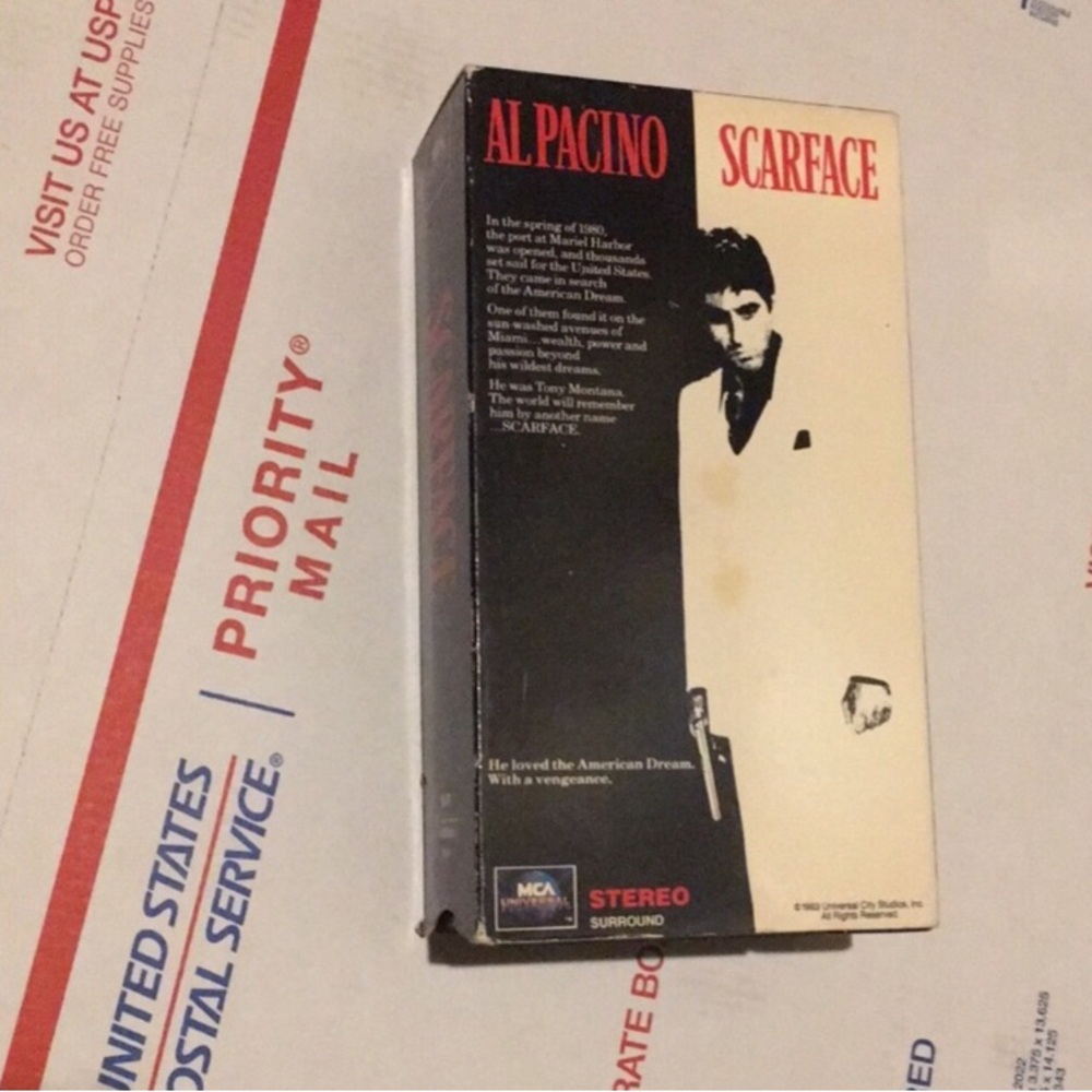 Scarface VHS Tape